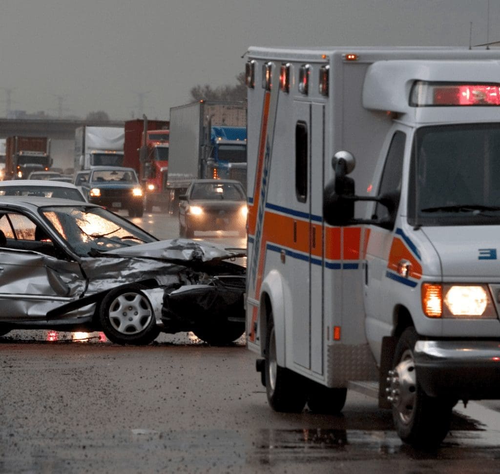 En la imagen se muestra un accidente de tráfico