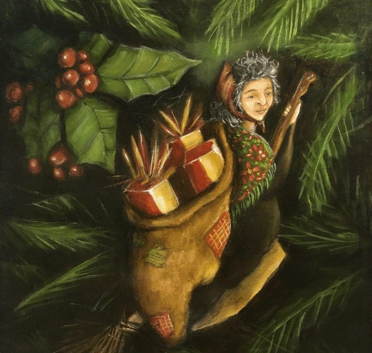 En la imagen se muestra la bruja Befana