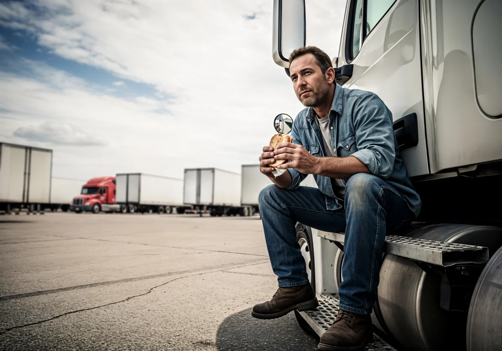 When do you need to take a 30-minute break while driving as a truck driver?