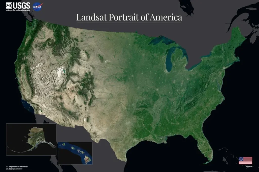 America250 from Space, Half a Century of Change