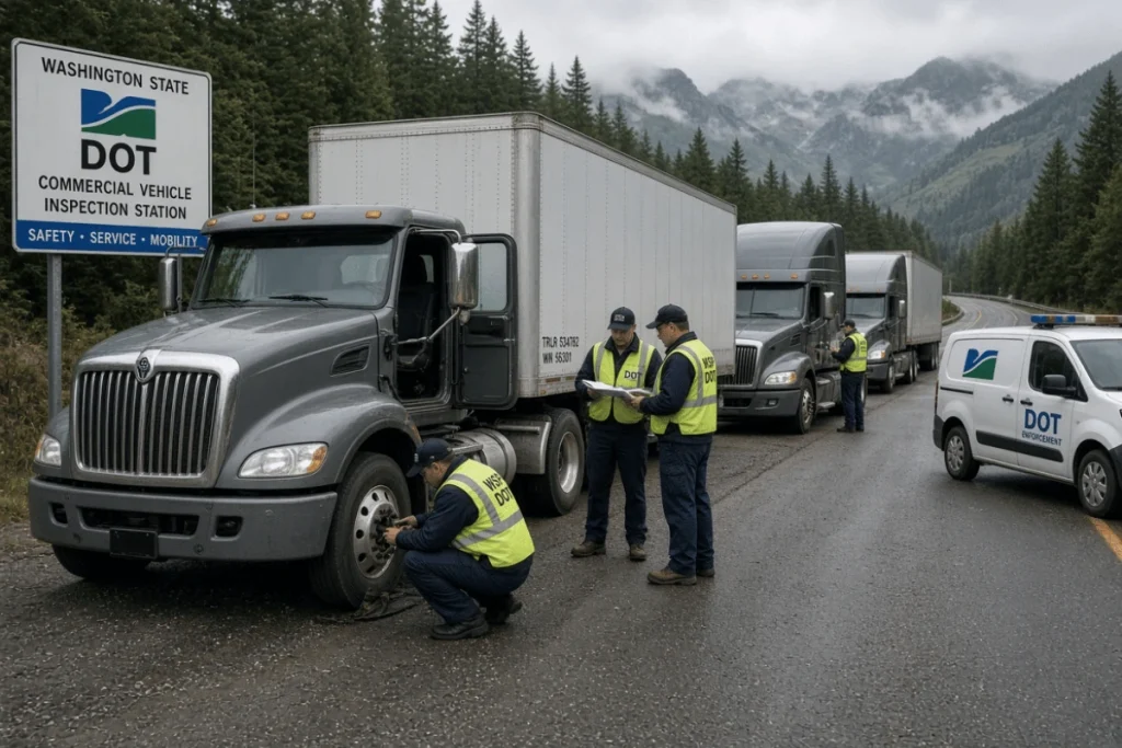 Las inspecciones DOT más frecuentes en Washington