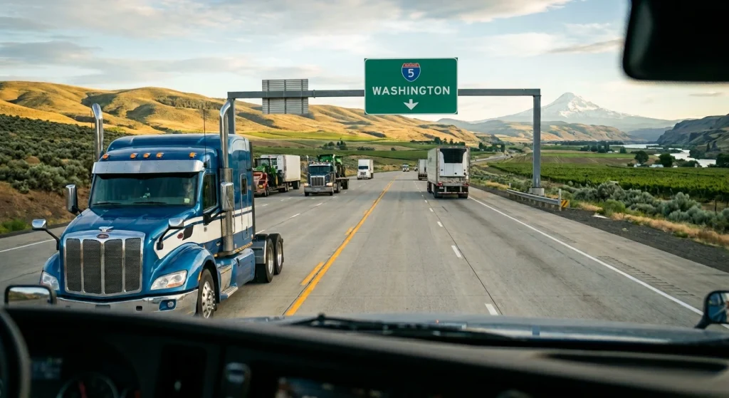 Ilustración transporte Washington