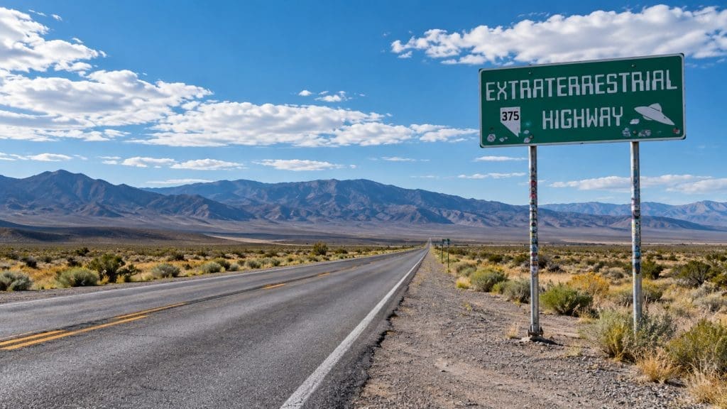 Mysterious Highway In Nevada