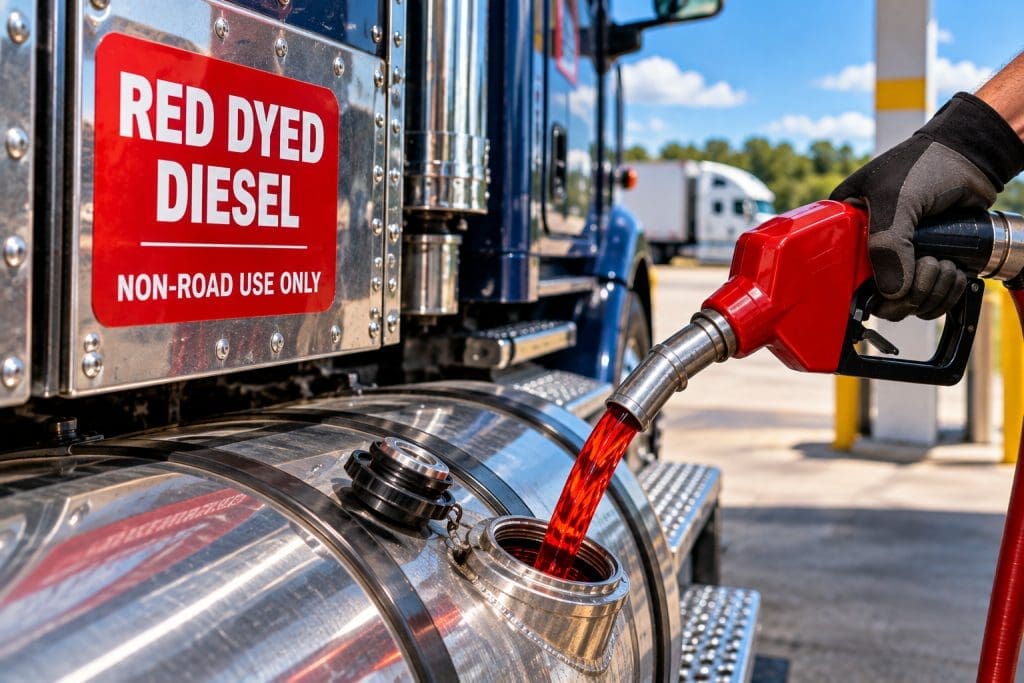 Red dyed diesel